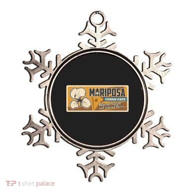 Cuba Travel Retro Cuban Café Mariposa Ornament