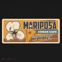 Cuba Travel Retro Cuban Café Mariposa Ornament thumb 1