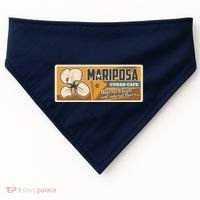 Cuba Travel Retro Cuban Café Mariposa USA-Made Doggie Bandana thumb 0