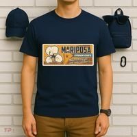 Cuba Travel Retro Cuban Café Mariposa T-Shirt thumb 6