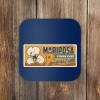 Cuba Travel Retro Cuban Café Mariposa Coaster thumb 0