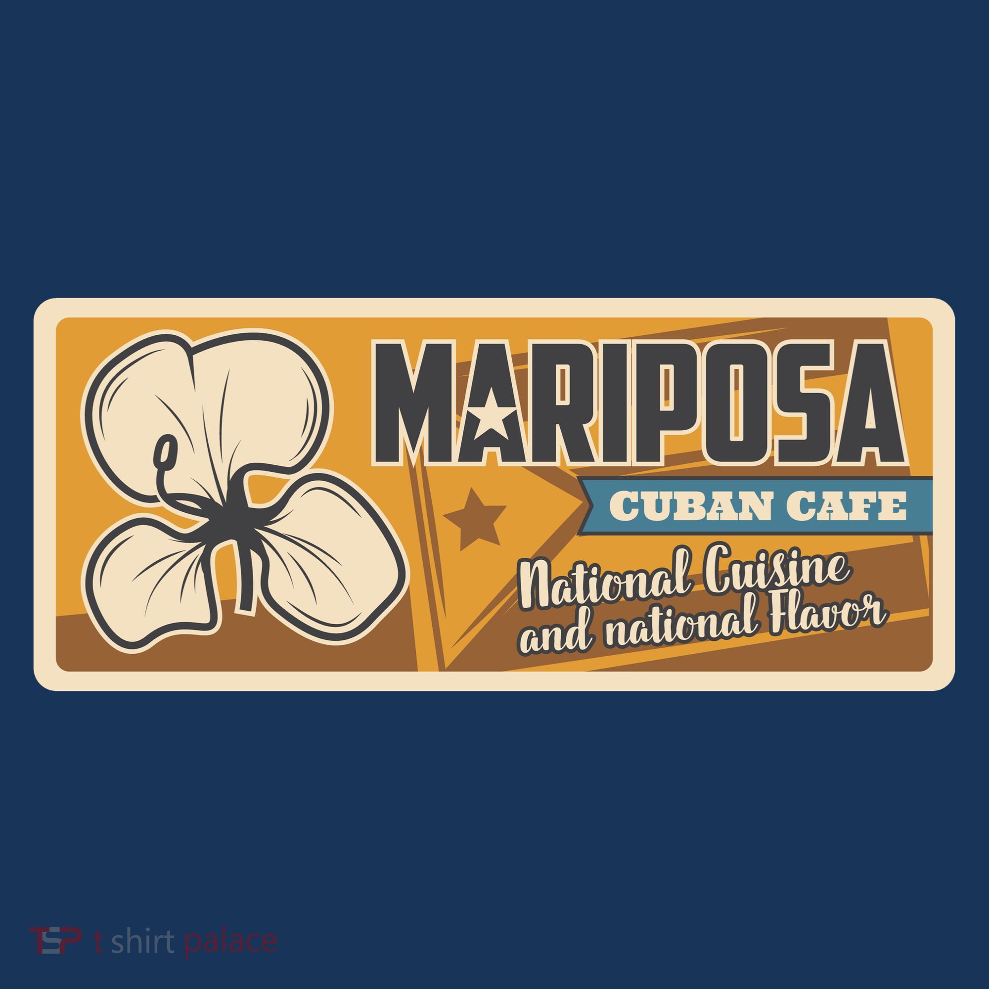 Cuba Travel Retro Cuban Café Mariposa Women's Hoodie
