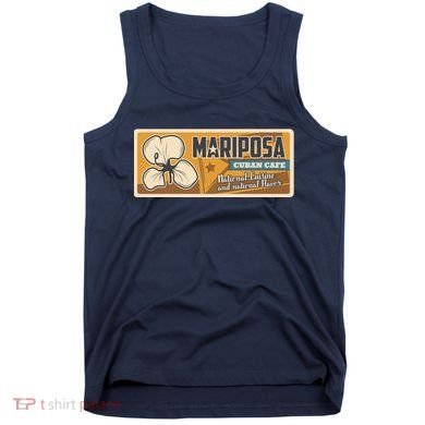 Cuba Travel Retro Cuban Café Mariposa Tank Top