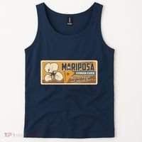 Cuba Travel Retro Cuban Café Mariposa Tank Top thumb 2