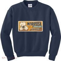 Cuba Travel Retro Cuban Café Mariposa Kids Sweatshirt thumb 0