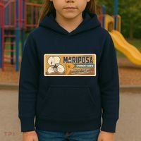 Cuba Travel Retro Cuban Café Mariposa Kids Hoodie thumb 3