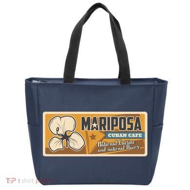 Cuba Travel Retro Cuban Café Mariposa Tote Bag