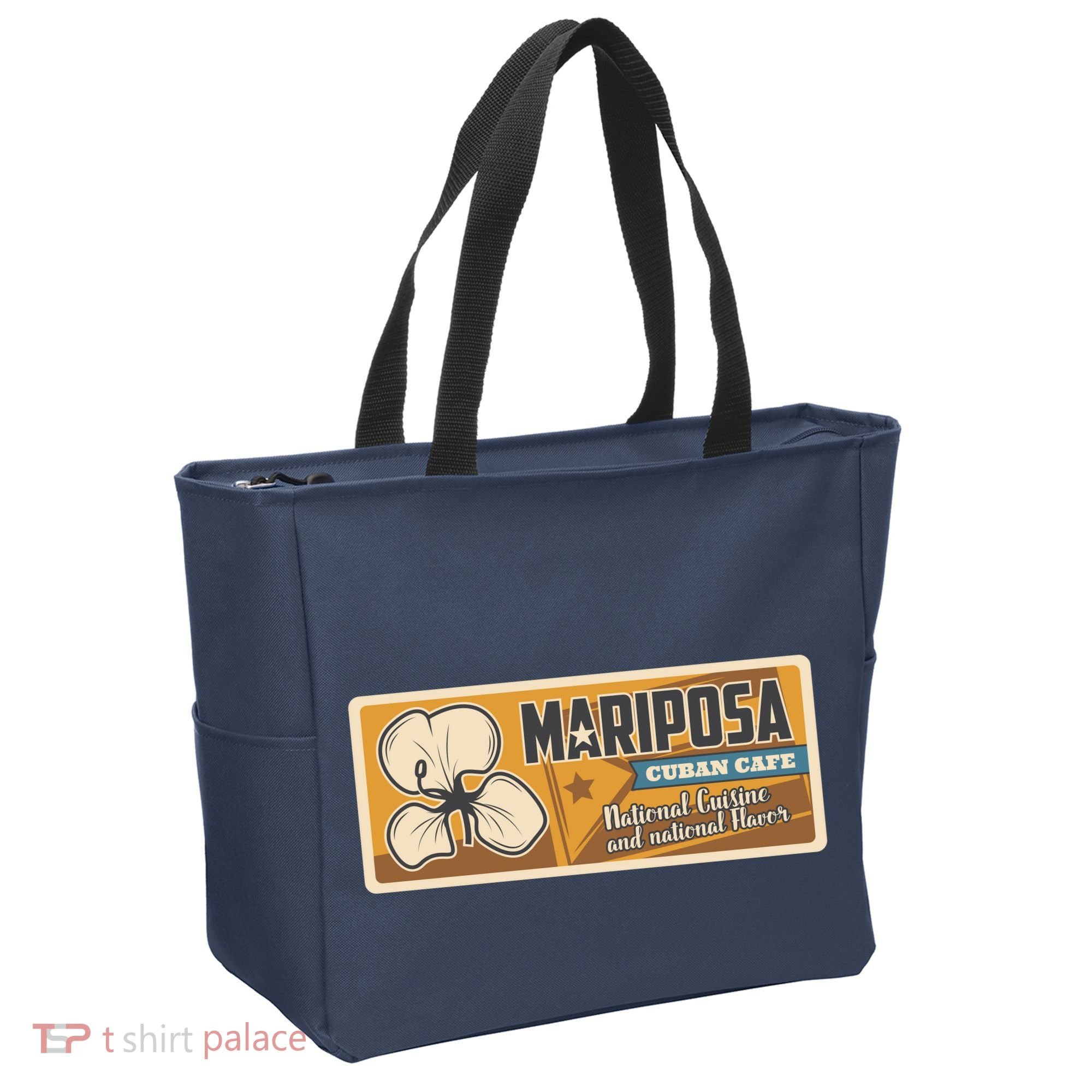 Cuba Travel Retro Cuban Café Mariposa Tote Bag