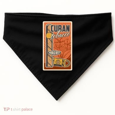 Cuba Travel Retro Cuban Cigar Tabaco USA-Made Doggie Bandana