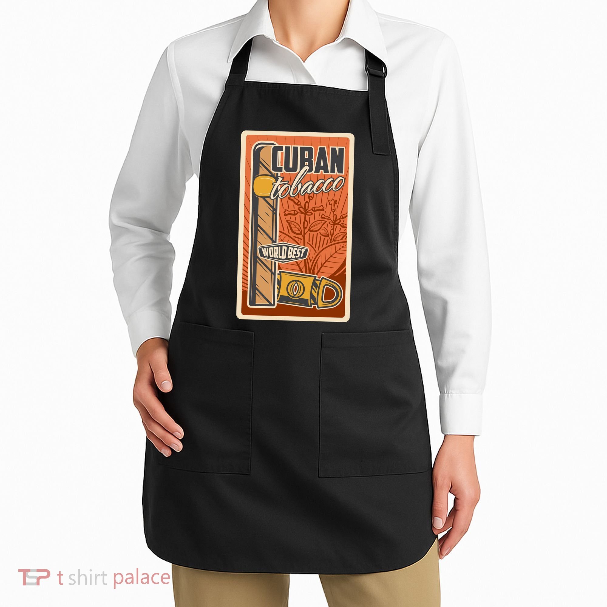 Cuba Travel Retro Cuban Cigar Tabaco Apron