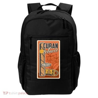 Cuba Travel Retro Cuban Cigar Tabaco Backpack