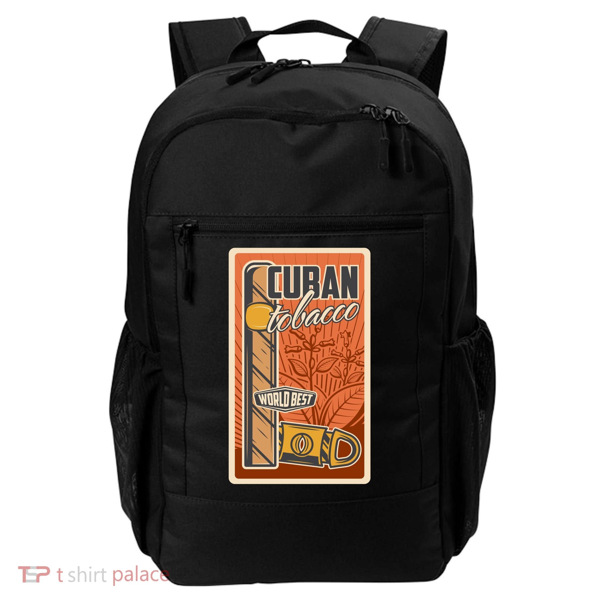 Cuba Travel Retro Cuban Cigar Tabaco Backpack
