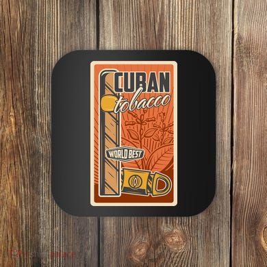 Cuba Travel Retro Cuban Cigar Tabaco Coaster