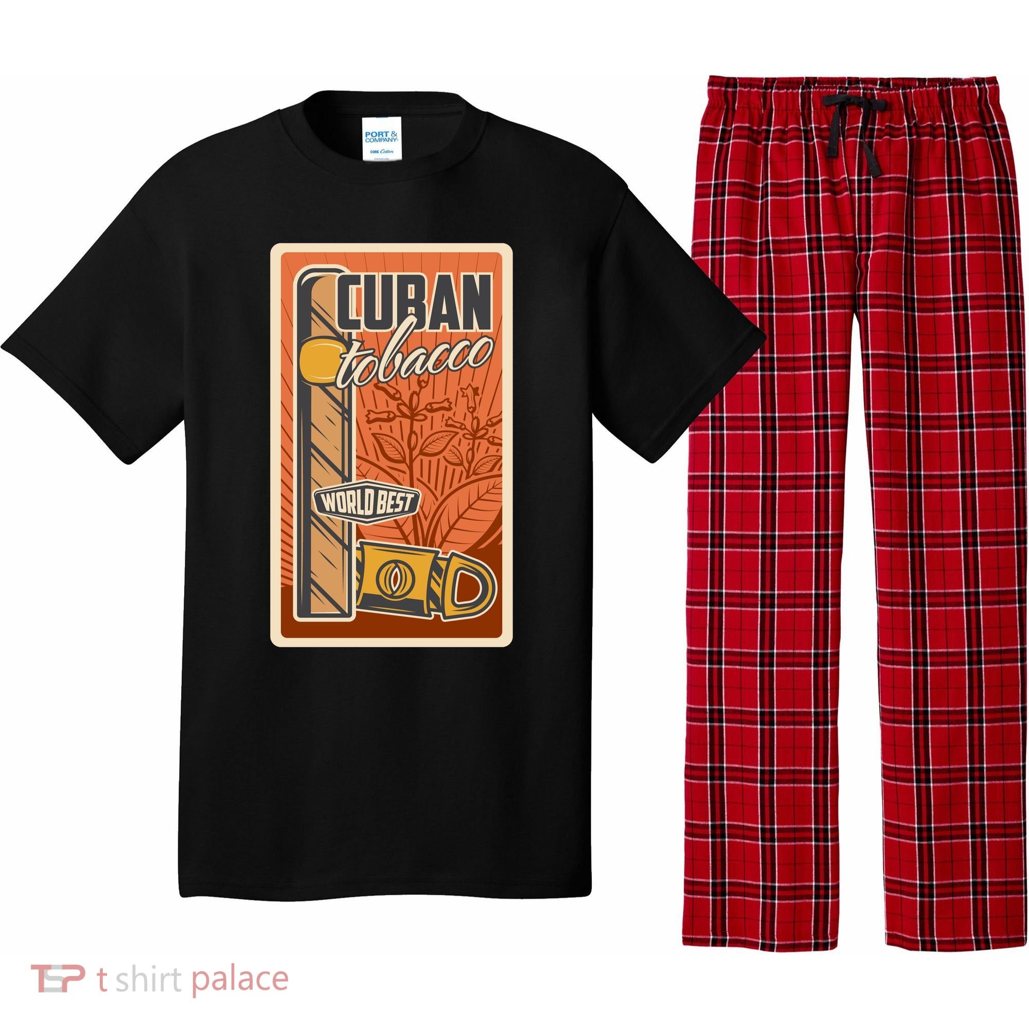 Cuba Travel Retro Cuban Cigar Tabaco Pajama Set