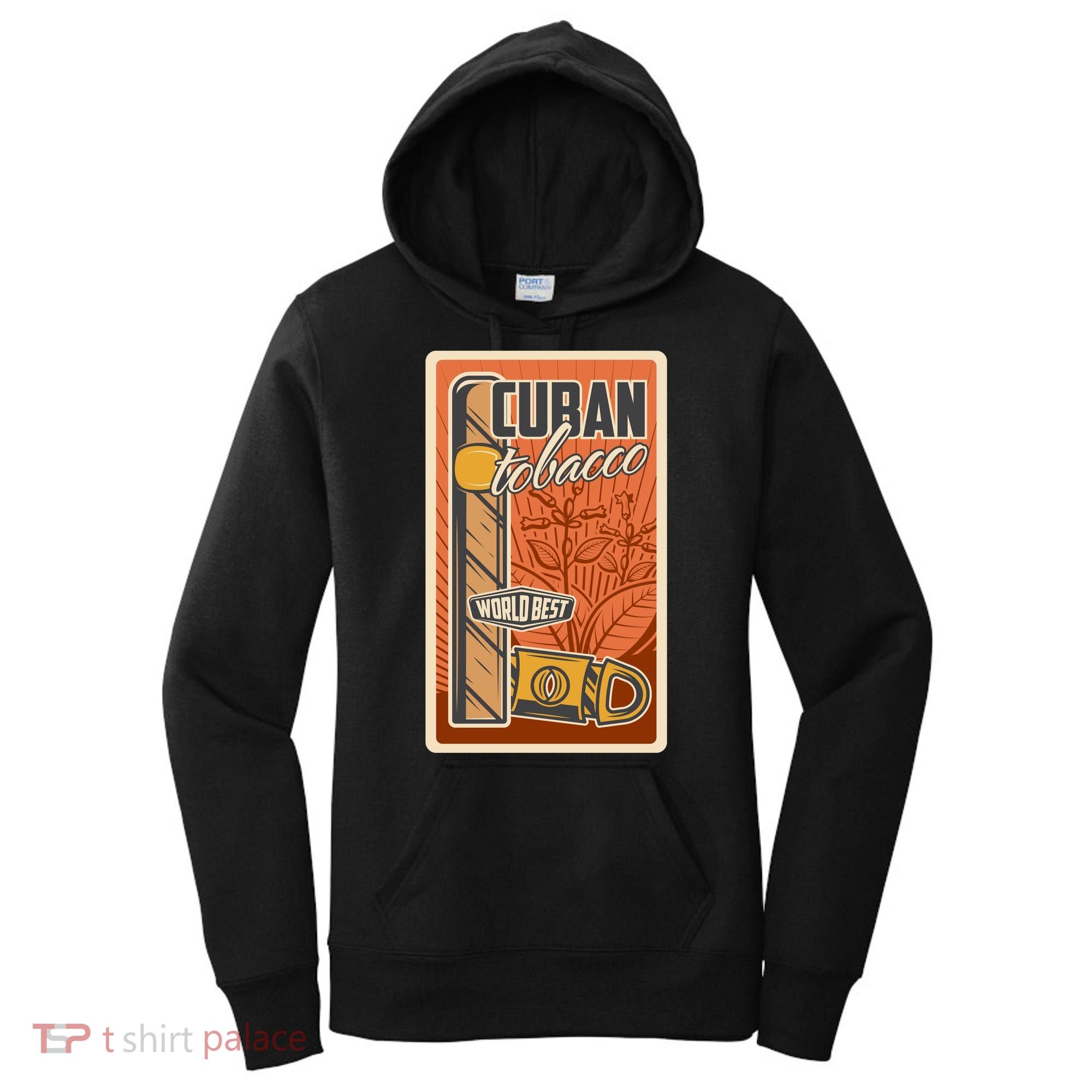 Cuba Travel Retro Cuban Cigar Tabaco Women's Hoodie