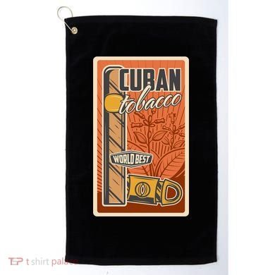 Cuba Travel Retro Cuban Cigar Tabaco Golf Towel