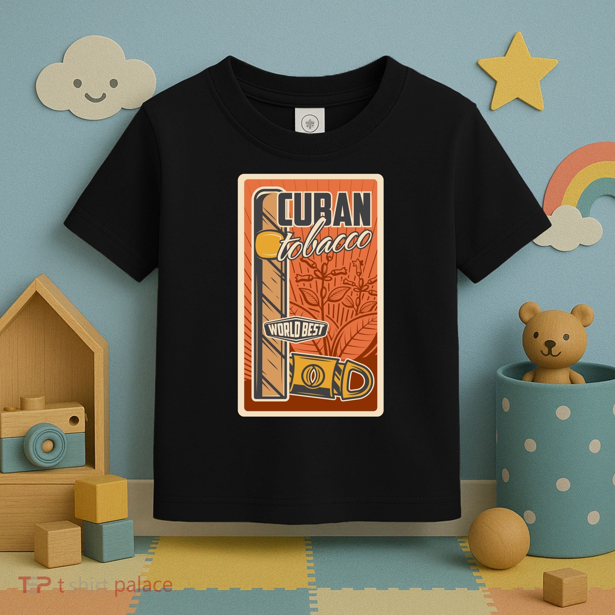 Cuba Travel Retro Cuban Cigar Tabaco Toddler T-Shirt