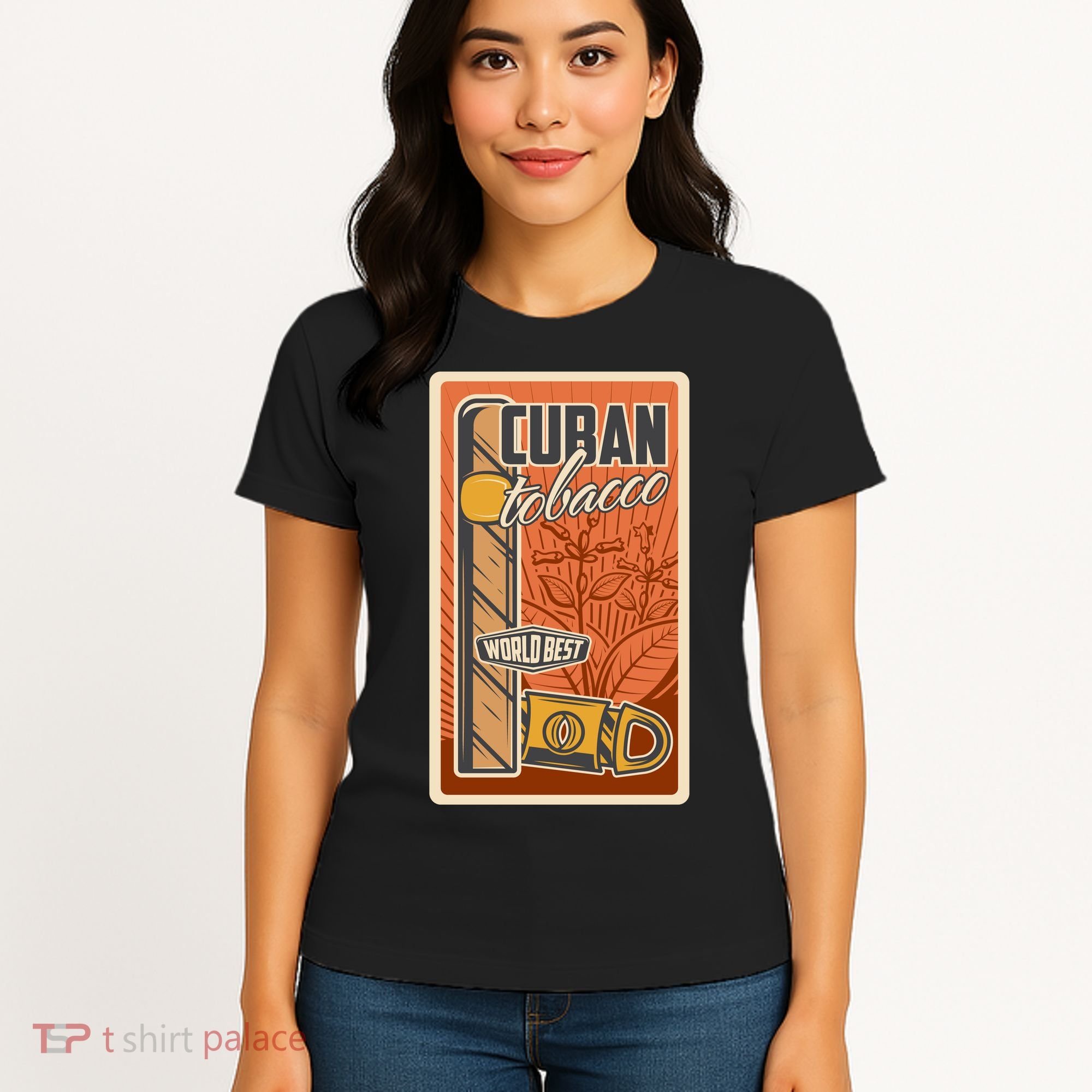 Cuba Travel Retro Cuban Cigar Tabaco Women's T-Shirt