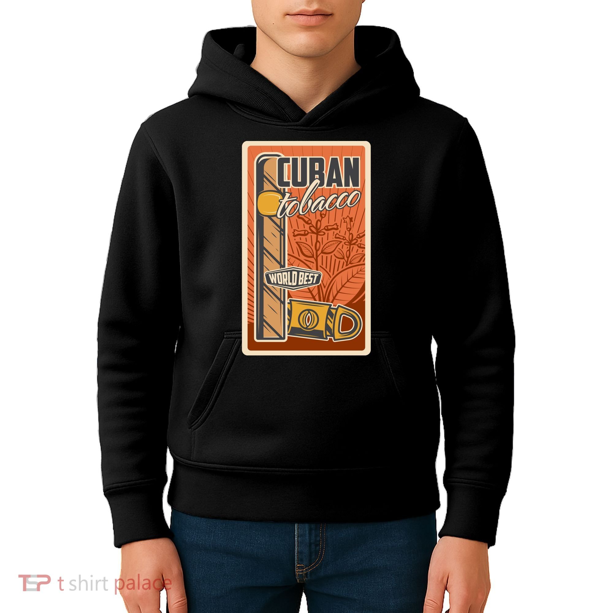 Cuba Travel Retro Cuban Cigar Tabaco Kids Hoodie