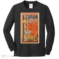 Cuba Travel Retro Cuban Cigar Tabaco Kids Long Sleeve Shirt thumb 0