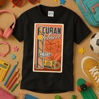 Cuba Travel Retro Cuban Cigar Tabaco Kids T-Shirt thumb 3