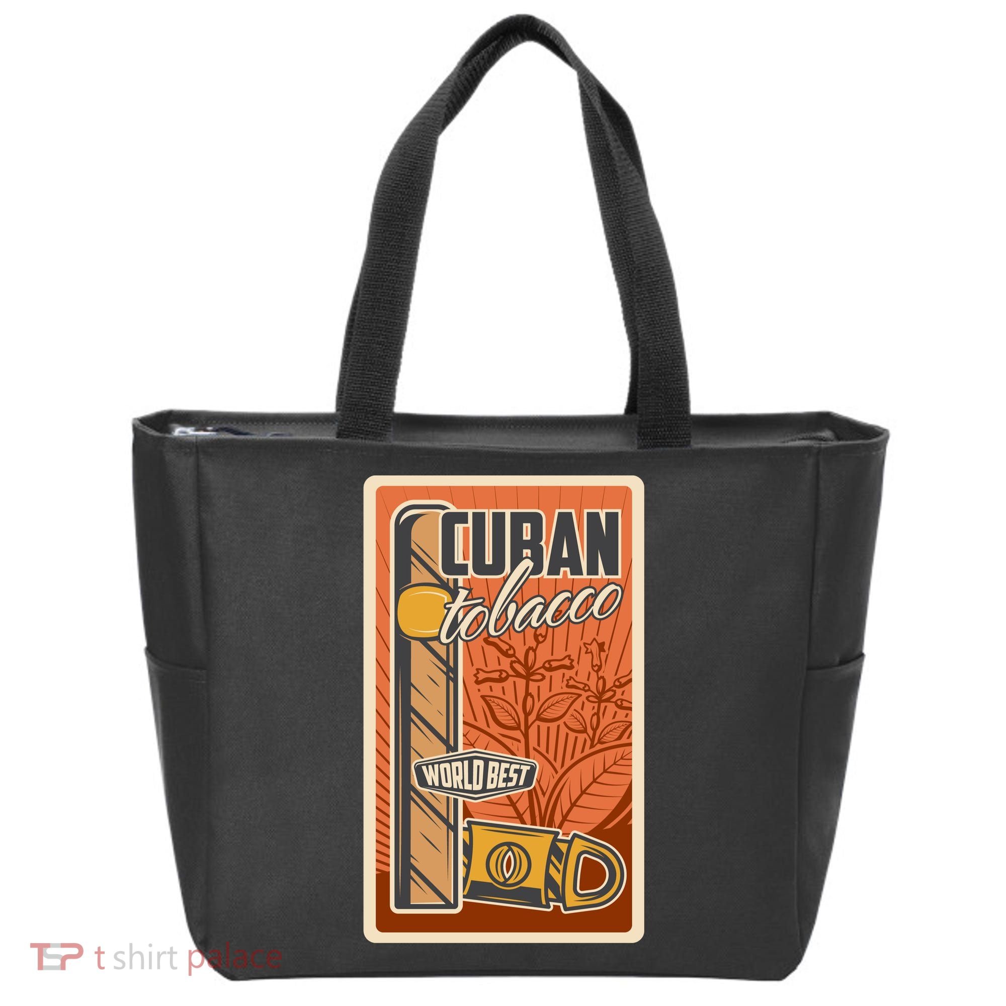 Cuba Travel Retro Cuban Cigar Tabaco Tote Bag