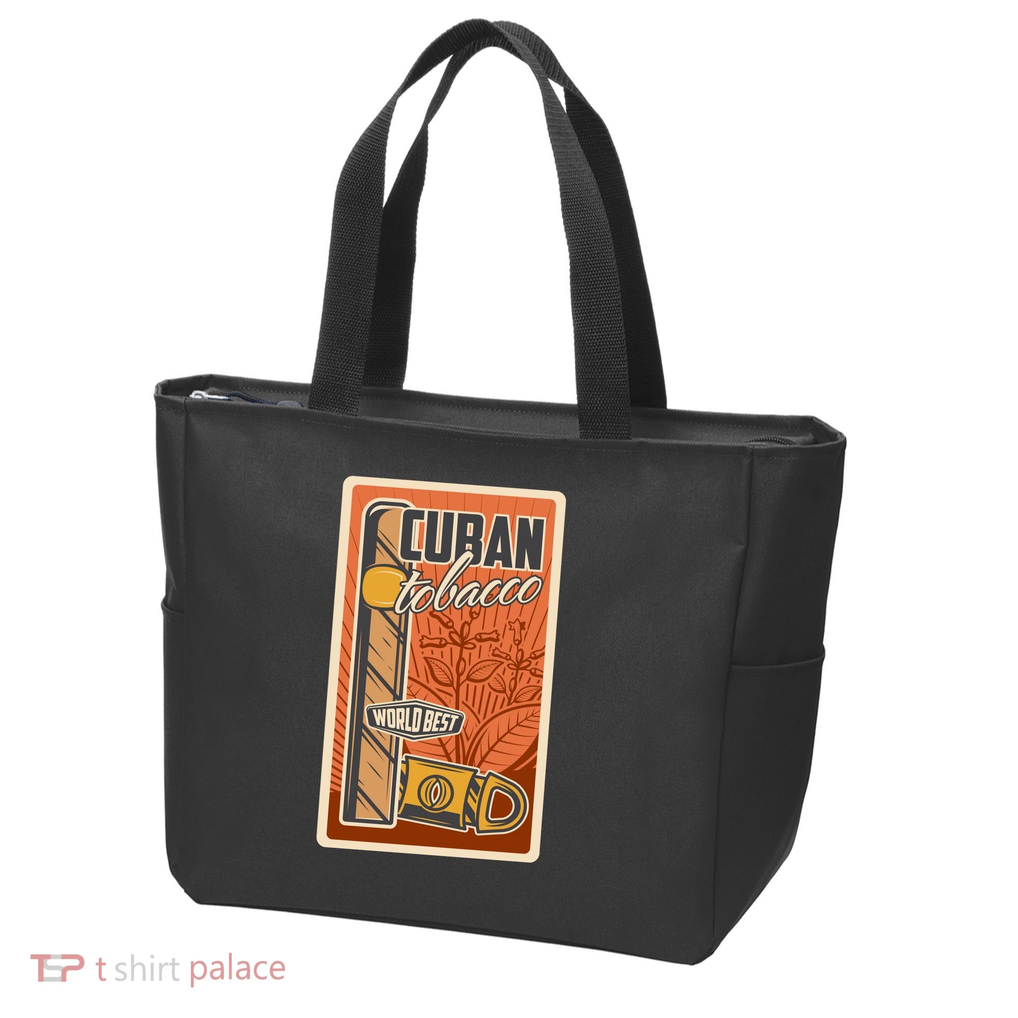 Cuba Travel Retro Cuban Cigar Tabaco Tote Bag