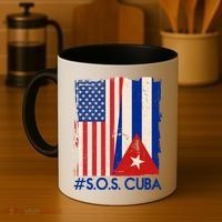 Cuba USA Flags United #S.O.S.CUBA Coffee Mug thumb 4