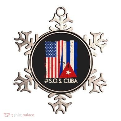 Cuba USA Flags United #S.O.S.CUBA Ornament