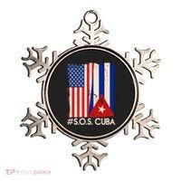 Cuba USA Flags United #S.O.S.CUBA Ornament thumb 0