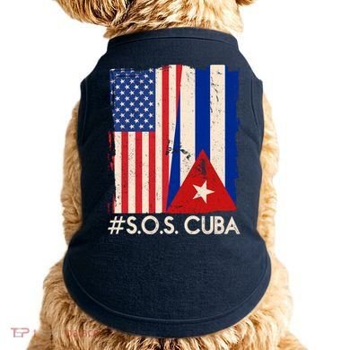 Cuba USA Flags United #S.O.S.CUBA Doggie Tank