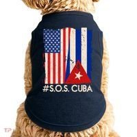 Cuba USA Flags United #S.O.S.CUBA Doggie Tank thumb 0
