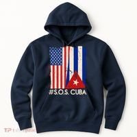 Cuba USA Flags United #S.O.S.CUBA Hoodie thumb 0