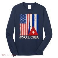 Cuba USA Flags United #S.O.S.CUBA Long Sleeve Shirt thumb 0