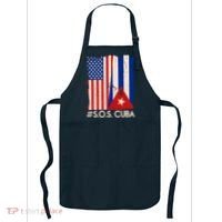 Cuba USA Flags United #S.O.S.CUBA Apron thumb 0