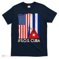 Cuba USA Flags United #S.O.S.CUBA T-Shirt thumb 0