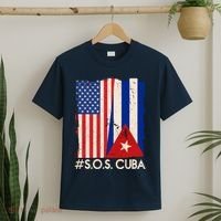 Cuba USA Flags United #S.O.S.CUBA T-Shirt thumb 2