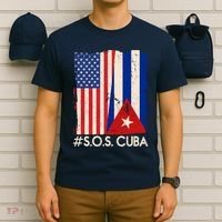 Cuba USA Flags United #S.O.S.CUBA T-Shirt thumb 6