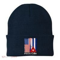 Cuba USA Flags United #S.O.S.CUBA Beanie thumb 0