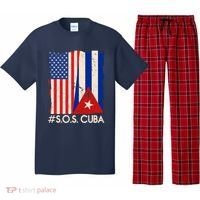 Cuba USA Flags United #S.O.S.CUBA Pajama Set thumb 0