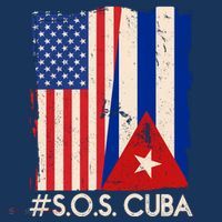 Cuba USA Flags United #S.O.S.CUBA Women's Hoodie thumb 2