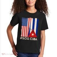 Cuba USA Flags United #S.O.S.CUBA Kids T-Shirt thumb 2