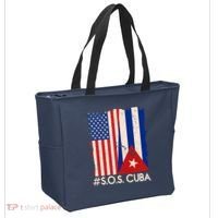Cuba USA Flags United #S.O.S.CUBA Tote Bag thumb 2
