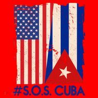 Cuba USA Flags United #S.O.S.CUBA Santa Hat thumb 1