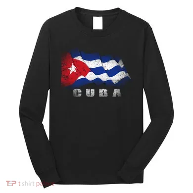 Cuban Flag Cuba Long Sleeve Shirt
