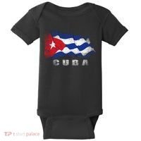 Cuban Flag Cuba Baby Bodysuit thumb 0