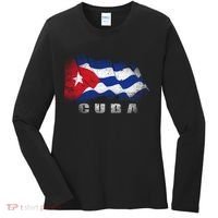 Cuban Flag Cuba Women's Long Sleeve Shirt thumb 0