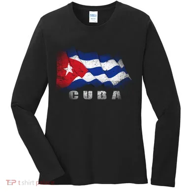 Cuban Flag Cuba Women's Long Sleeve Shirt