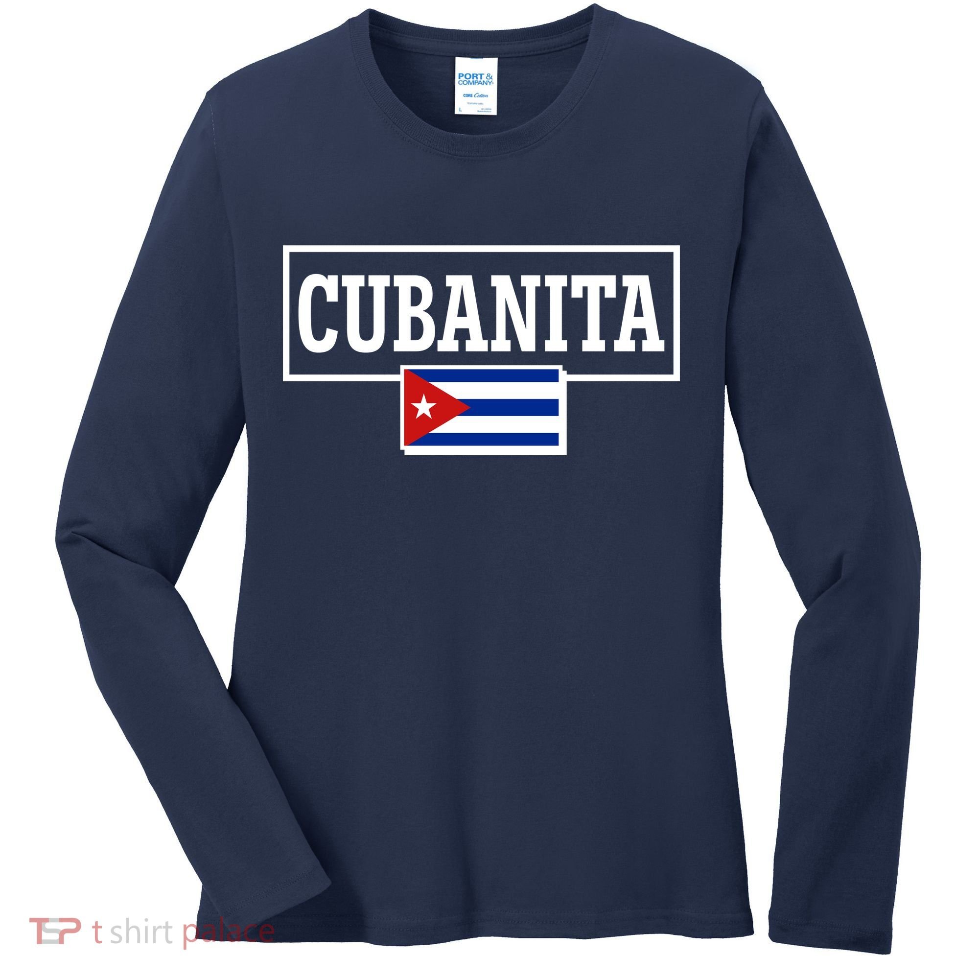 Cubanita Support Cuba Women's Long Sleeve Shirt
