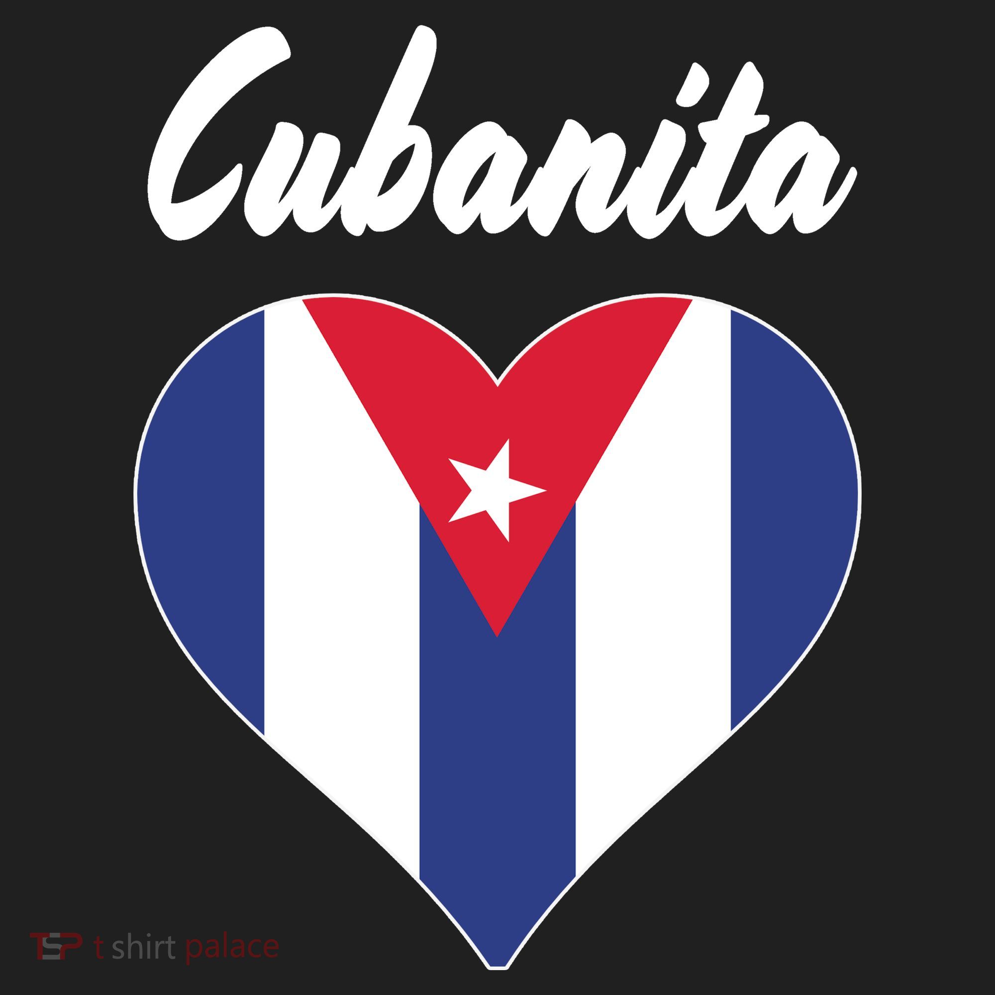 Cubanita Women Cuba Flag Hear Women's Sweatshirt